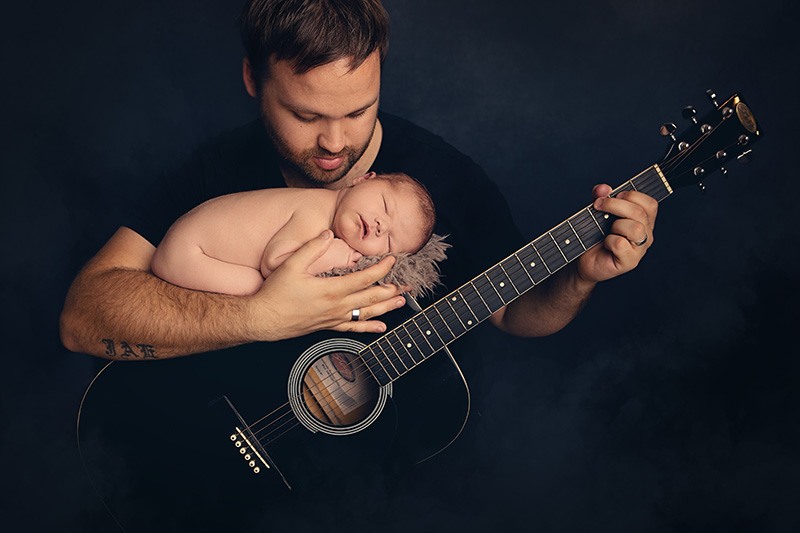 Newborn Baby at a Photo Shoot