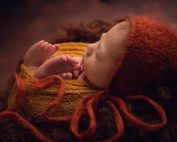 Newborn Baby at Photo Shoot in Cornwall