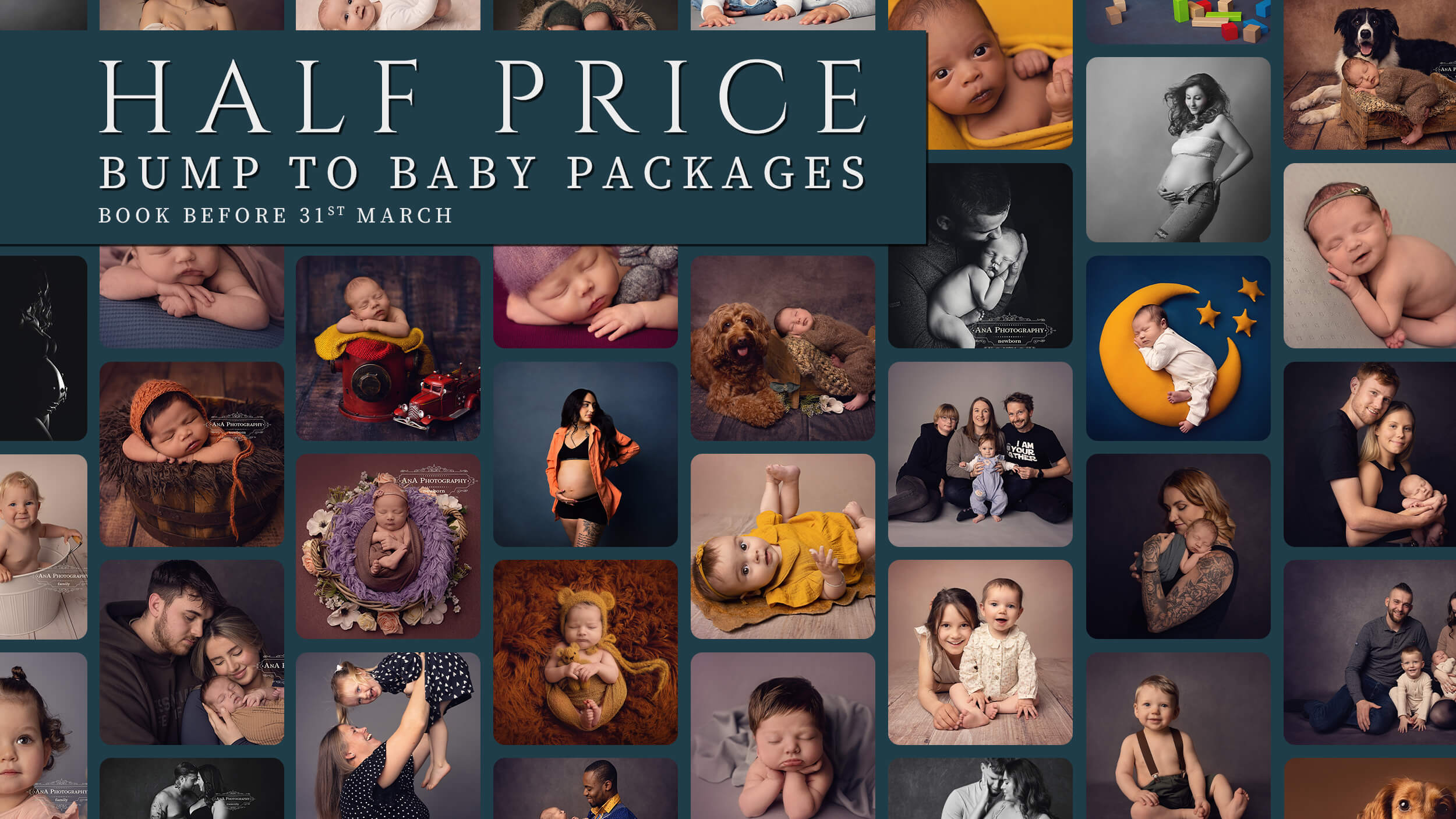 Half Price Bump to Baby Photography Promotion in Cornwall