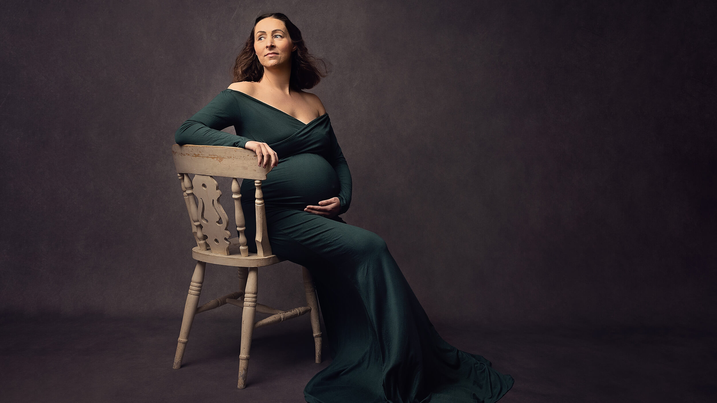 Lady at a pregnancy photography session in Bodmin, Cornwall.